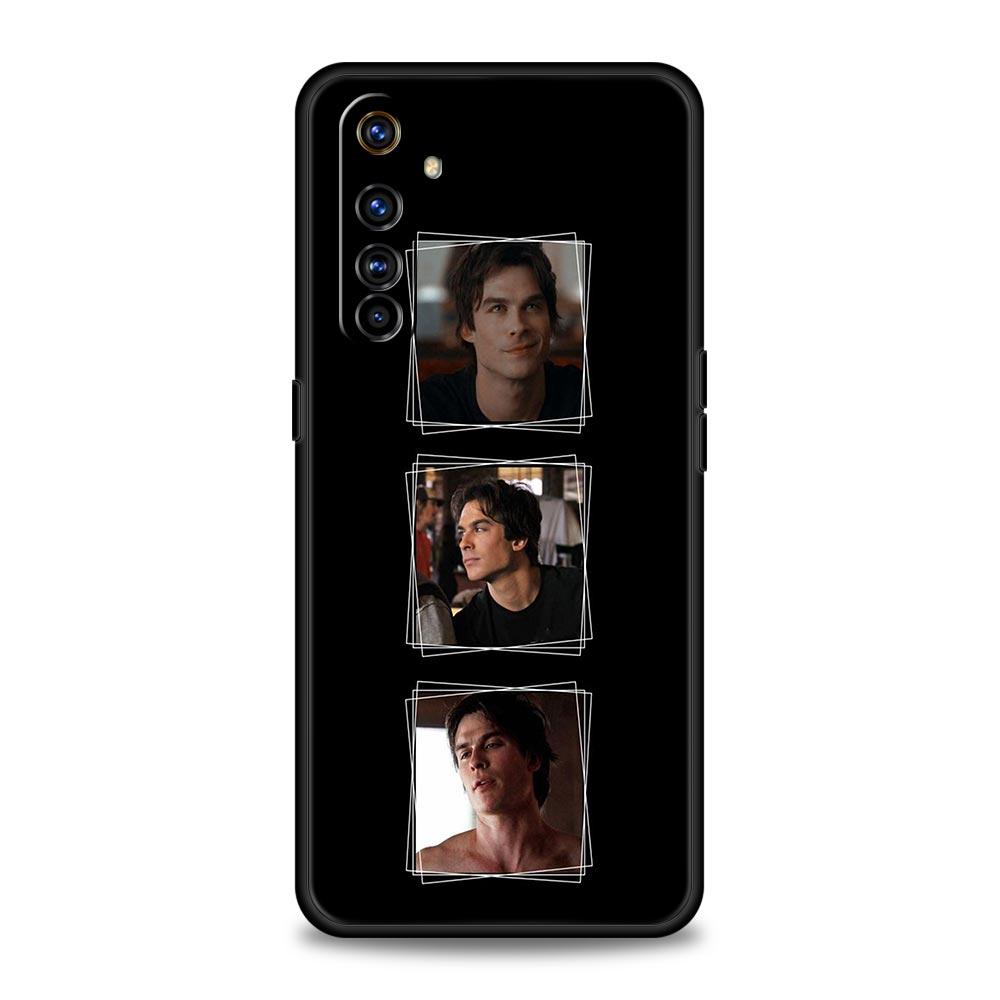 Чехол для телефона Дневники вампира Деймон для Realme 12 11 10 6 7 9 Pro Plus 8 5G C35 8i 9i GT2 GT3 GT5 GT Neo 2 3 5 Черный чехол