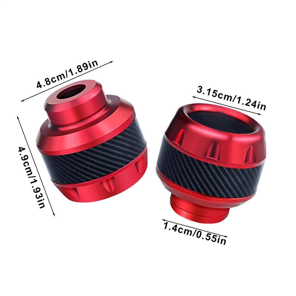 2pcs Motorcycle Anti-fall Cup Aluminum Alloy Motorcycle Front Fork Cover Wheel Front Fork Frame Falling Protection Pads Sliders