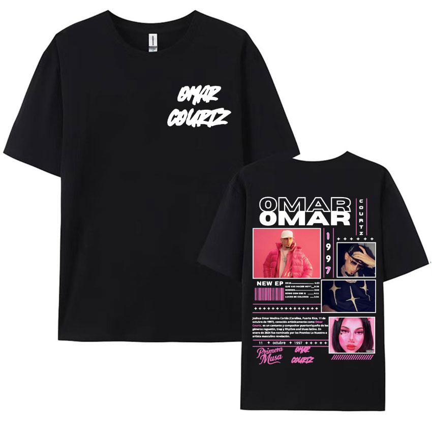 Rapper Omar Courtz Primera Musa Album Tour T Shirt Mens Womens Clothing Hip Hop Fashion Aesthetic Casual Short Sleeve Tshirts