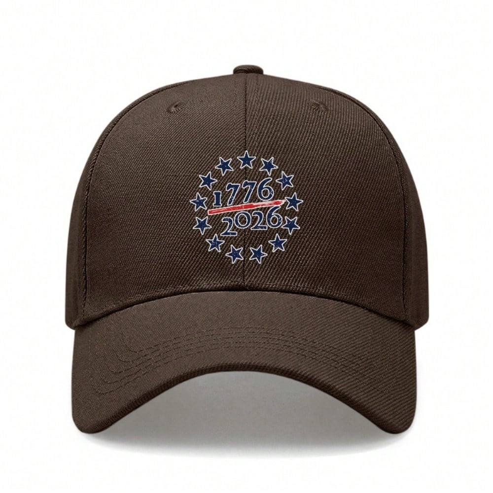 [Patriotic Baseball Cap] 2026 USA Patriotic Print Polyester Adjustable Breathable Curved Brim Cap For July 4Th Independence Day Memorial Day