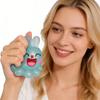 Сквиш-игрушка-пельмень Антистресс Пасхальная фигурка Кролик с блестками Сжимаемый Антистрессовые игрушки для рук Для детей и взрослых Сквиш-пельмени