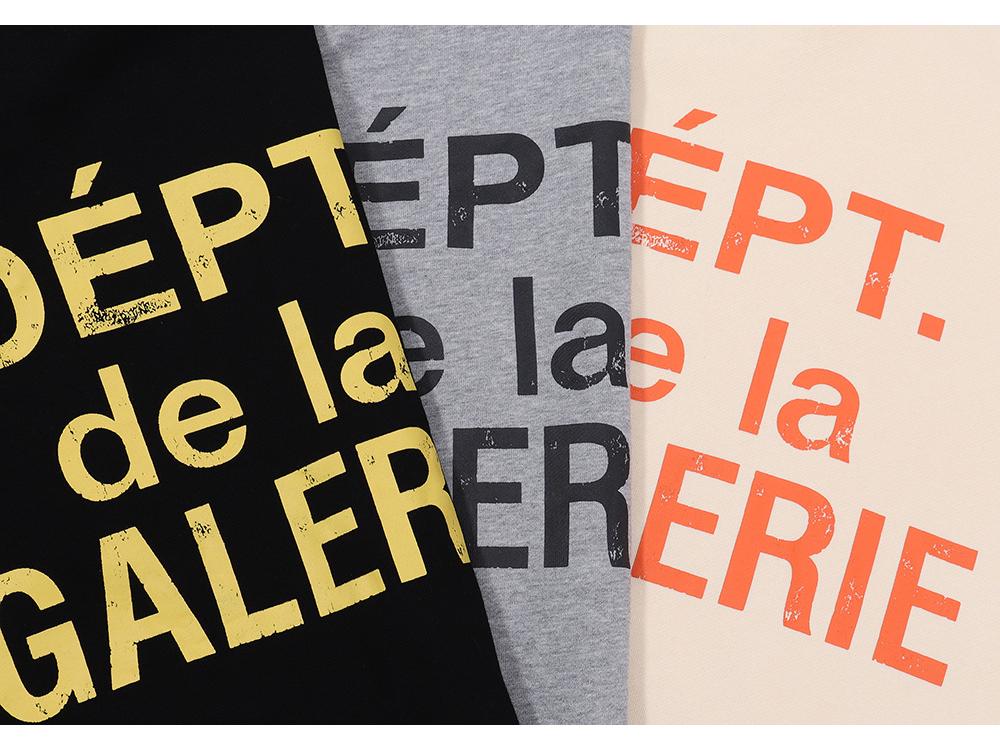 Унисекс Худи GALLERY DEPT в ретро-стиле из махровой ткани с принтом "трещины"