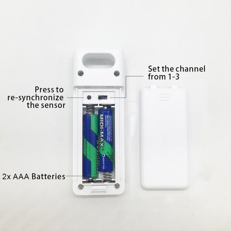 Портативный беспроводной для сенсорного экрана метеостанция Макс Мин записи ℃ ℉ Измеритель температуры Монитор влажности для помещения улицы