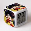 Dragon Ball Super Colorful Alarm Clock Children's Student Gifts Gifts Color Changing Alarm Clock Creative Square Clock