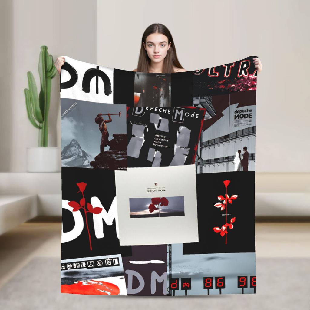 Depeches Band Mode Blanket Travel Office Flannel Bedding Throws For Outdoor Warm Custom Quality Bedspread Gift