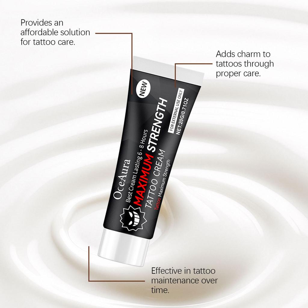 OceAura tattoo soothing gel gentle cleansing moisturizing body skin care gel