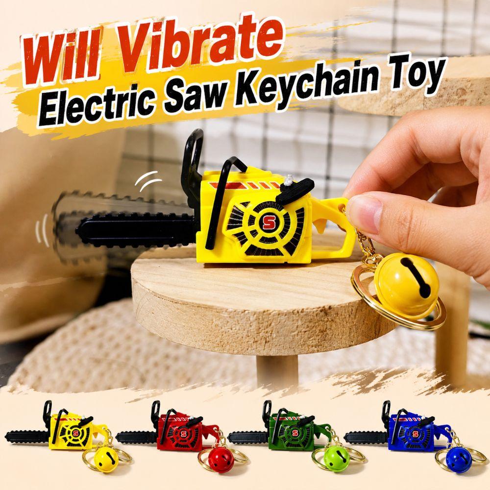 Realistic Power Saw Bag Pendant Plastic Logging Saw Toy Electric Saw Keychain Gift Key Decor
