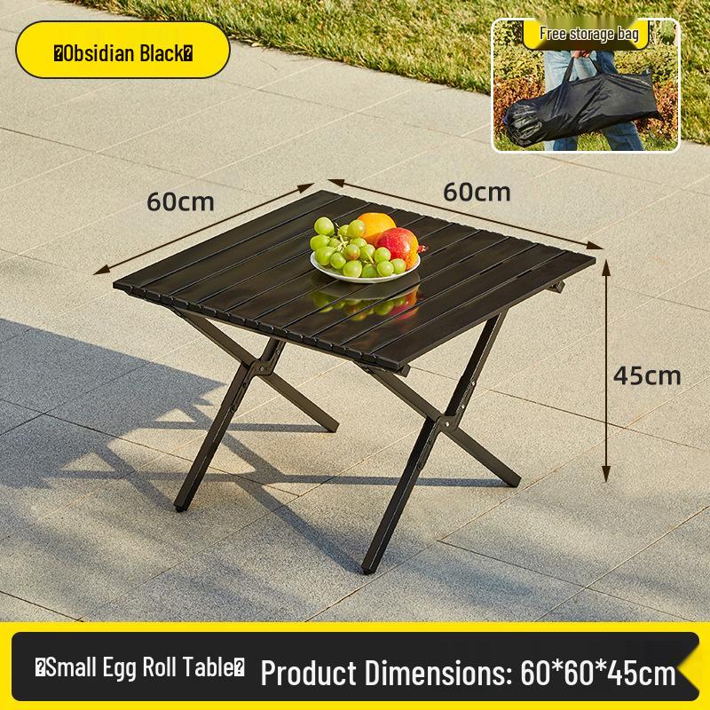 1.5m X-Type Folding Outdoor Table & Chair Set for Picnic, Camping, BBQ - Carbon Steel