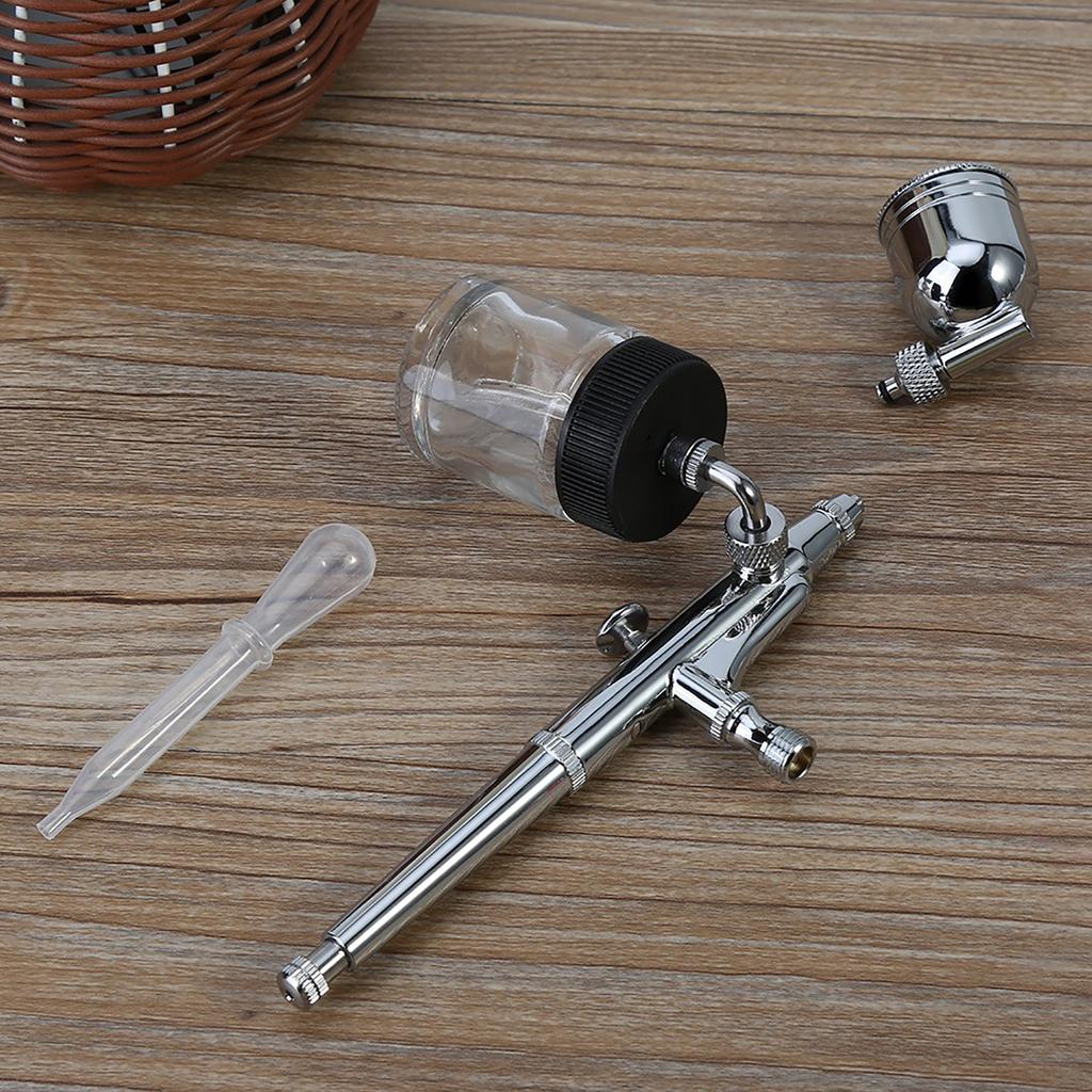 Dual Action Airbrush Kit 0.2mm 0.3mm 0.5mm Needle Spray Gun Paint Art