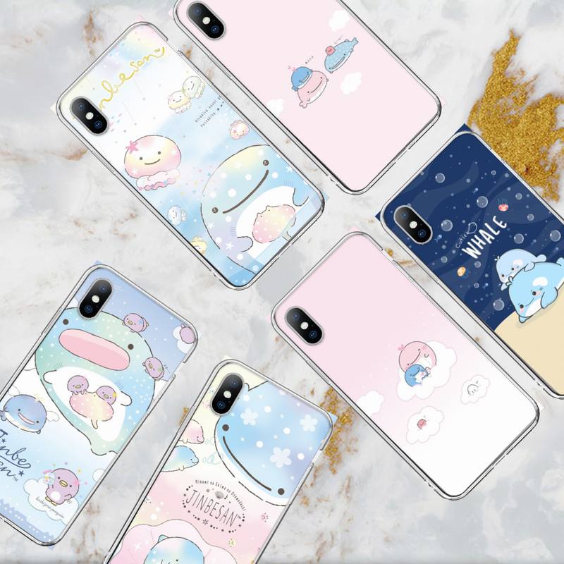 Милый кавайный чехол для телефона Jinbesan для Samsung GalaxyS20 S21 S30 FE Lite Plus A21 A51S Note20, прозрачный корпус