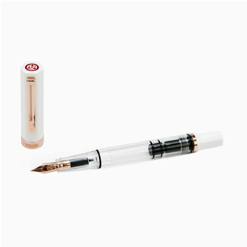 Перьевая ручка Twisbee Eco White Rose Gold Medium Point TW100098