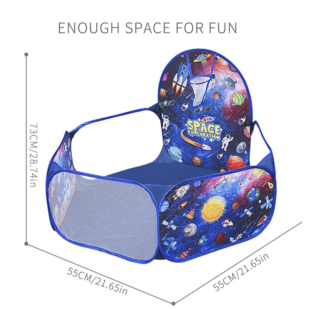 Starry Sky Pool Shooting Children'S Ocean Pool Fence Foldable Indoor Baby Toy Pool Bobo Pool Shooting Basketball Pool