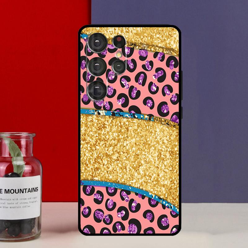 Чехол-футляр с леопардовым принтом для Samsung Galaxy S25 Ultra S9 S10 S20 S21 S22 Plus S23 Ultra S24 FE