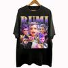Винтажная футболка в стиле бутлег 90-х Rumi Huntrix Kpop Demon Hunters Подарки для мужчин и женщин Унисекс Футболка