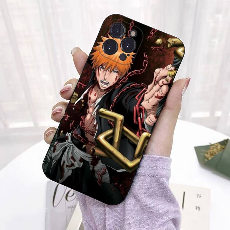 Мягкий силиконовый чехол для телефона с японским аниме «Блич» для iphone 14 13 12 11 Pro Mini XS MAX 8 7 6 Plus X 2020 XR Shell