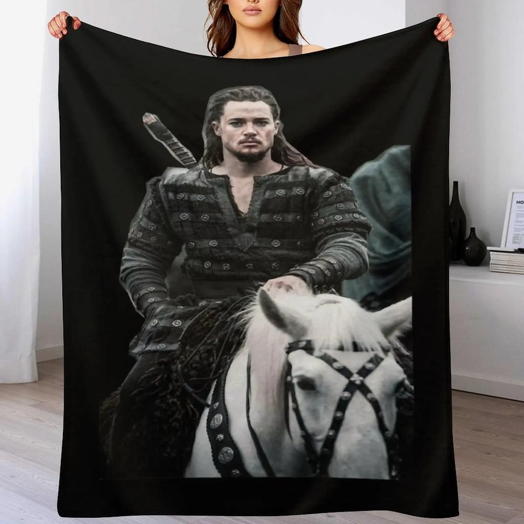 Funny Gifts Uhtred Of Bebbanburg Gifts For Birthday Throw Blanket Travel Size Cozy Blanket for Plane Train