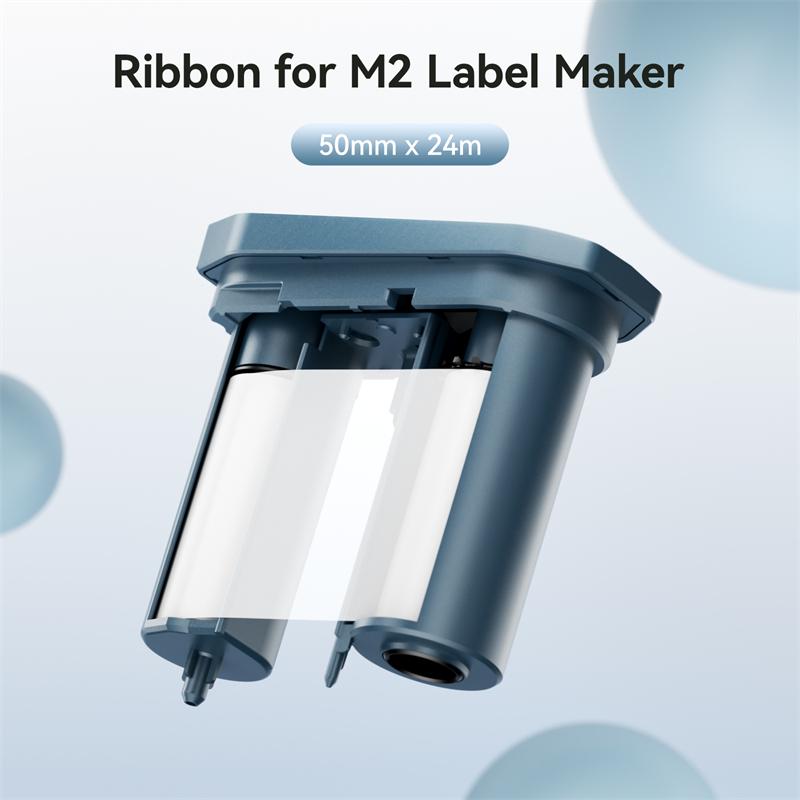 Special Carbon Ribbon for Niimbot M2 Label Printer Label Ribbons Barcode Label Maker Color Ribbon Black Red Golden Blue White