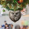 Орнамент в виде совы, в форме сердца, пара сов, подвесное украшение, 2D акриловое украшение на рождественскую елку для украшения дома на День святого Валентина