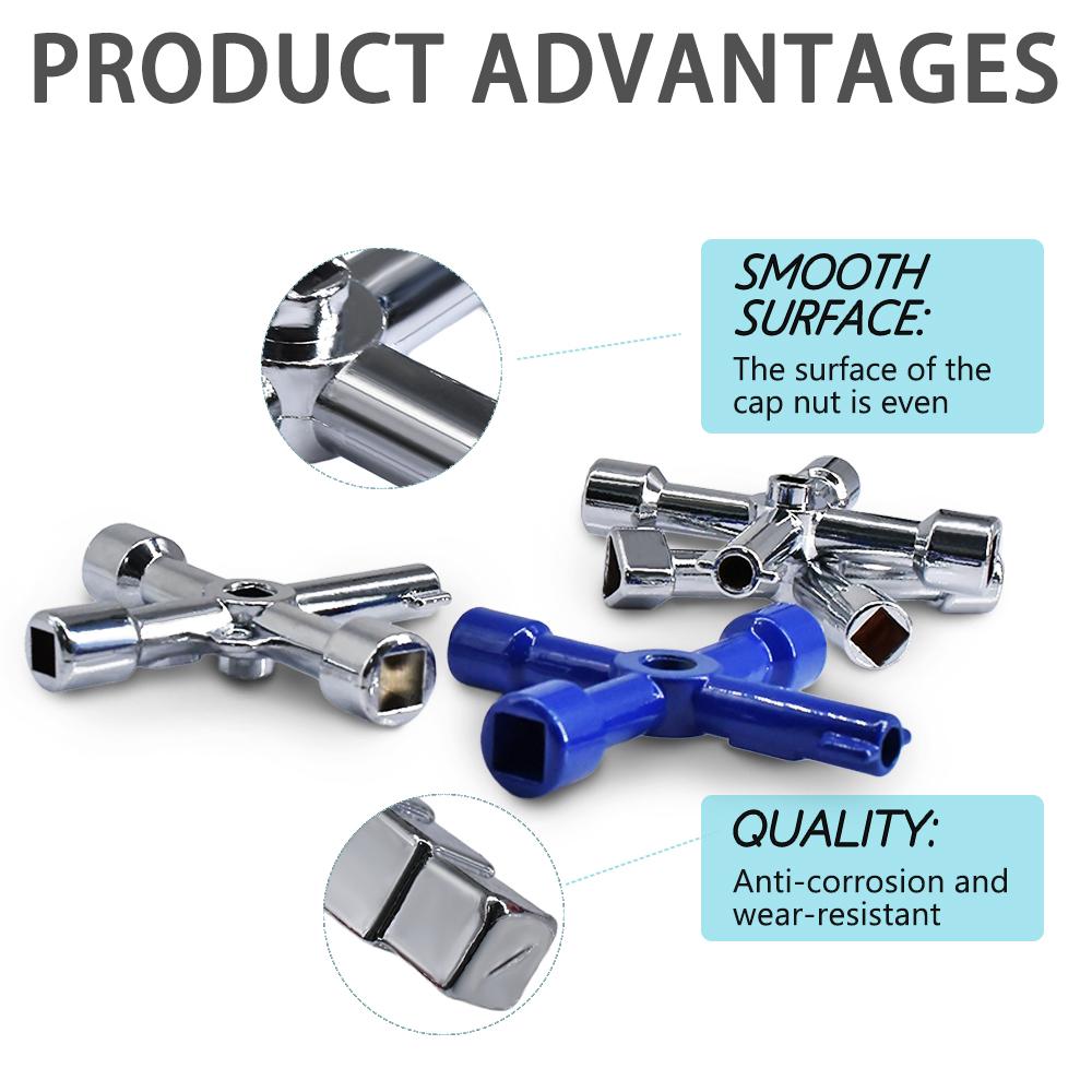 Электрический шкаф Автомобильный лифт Крестовой ключ Ключ для клапана счетчика воды Внутренний треугольный ключ Многоцелевой инструмент Портативный набор