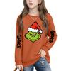 Boys Girls Child Fashion Daily Versatile Casual Crewneck Sweatshirts Daily Long Sleeve Patchwork Top Sweatshirts