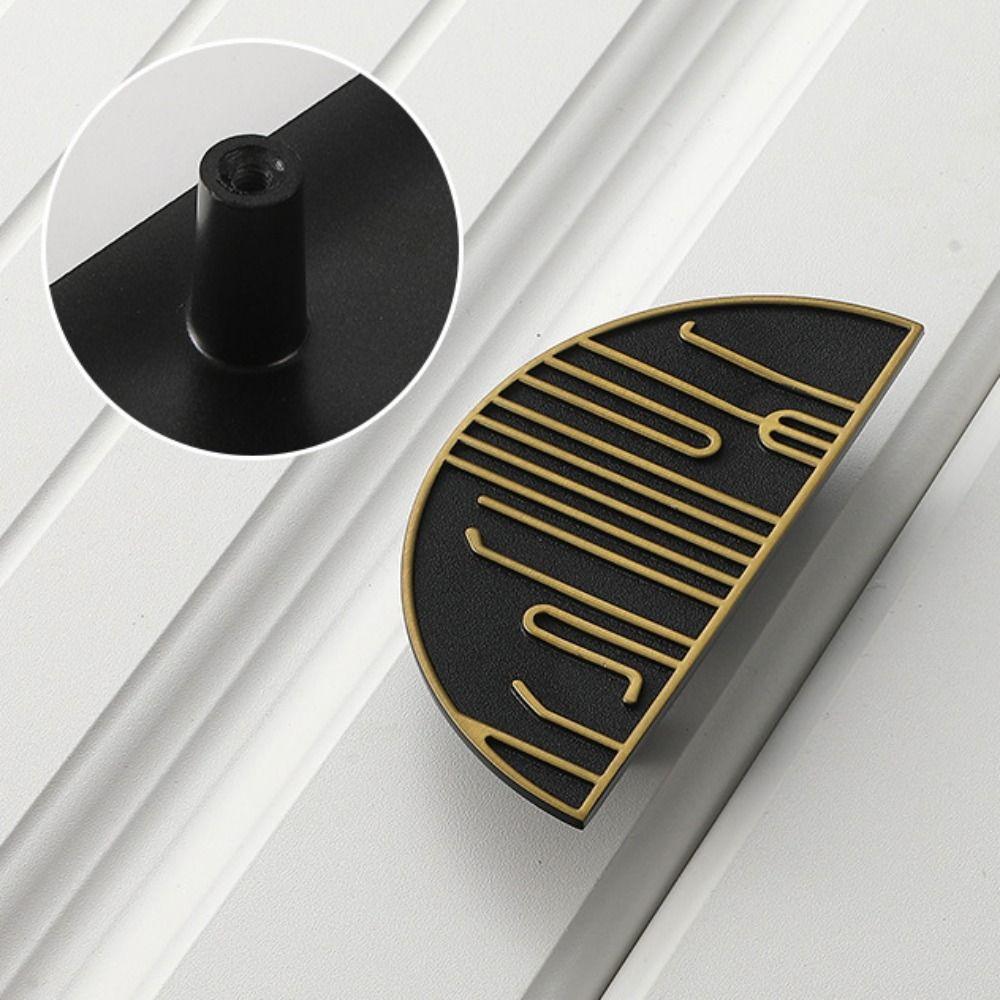 Многостильная полукруглая ручка, износостойкая, с двумя отверстиями, ручка для мебели из цинкового сплава, креативная ручка для шкафа, шкаф