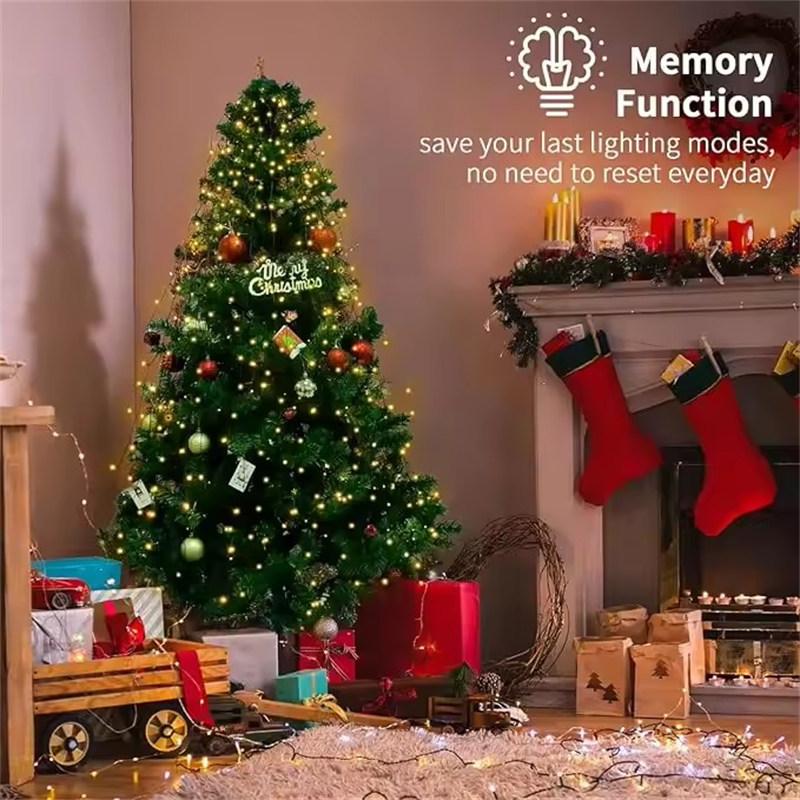 Светодиодные огни для рождественской елки Новогодняя гирлянда Нить для патио сада 1,5 м/2 м/3 м Водопадный свет рождественское украшение 2025