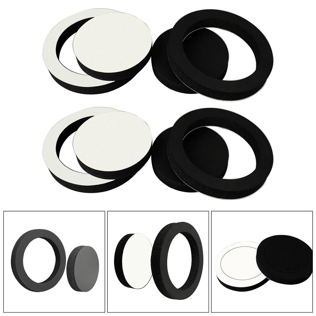 4 шт. 6,5 дюймовых универсальных самоклеящихся губок из ЭВА с высоким отскоком, водонепроницаемый комплект проставочных колец для динамиков дверей автомобиля