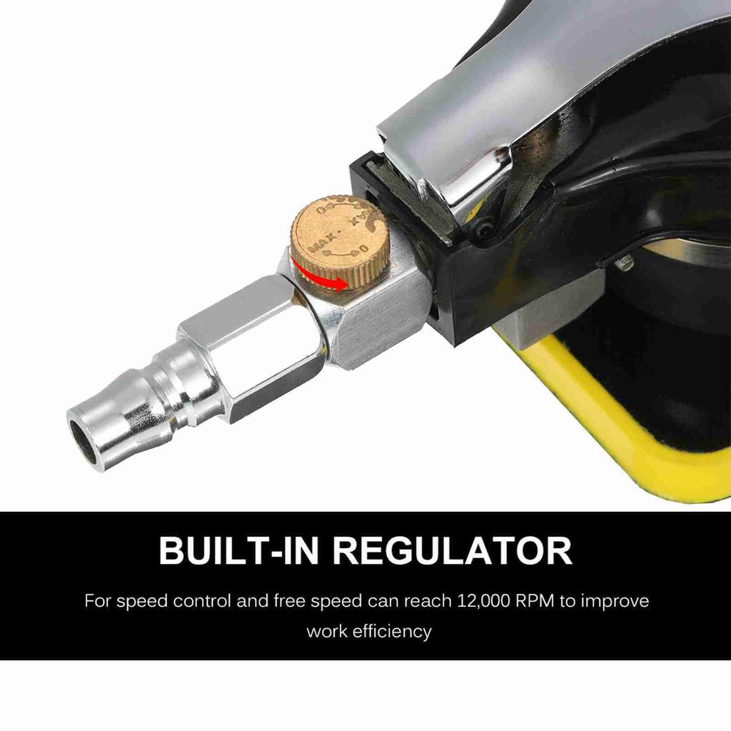 Low Noise Small Detail Pneumatic Sander Mouse Detail Sander Compact air Sander Pneumatic Sander with Comfortable Rubber Handle