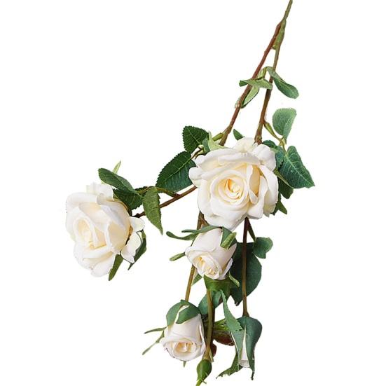 Ветка розы яркий цвет яркий макет сцены практичный яркий не выцветающий имитация пиона домашний сад свадебное украшение