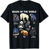 Bears Of The World Kawaii Types Of Bears Wildlife Zoo Bear T-Shirt