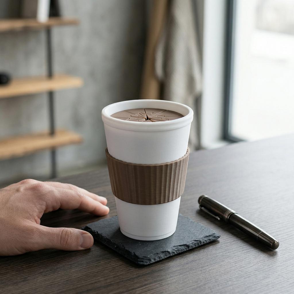 3D Printed Coffee Spill Fidget Toy Realistic Coffee Cup Sensory Toy Sensory Fidget Toys for Adults & Kids Party Favor Gift
