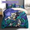 Hedgehog Sonic Pattern Bedding Quilt Set Quilt Cover Pillowcase Home Decoration Birthday Gift (1 * duvet cover + 2 * pillowcase, without core)