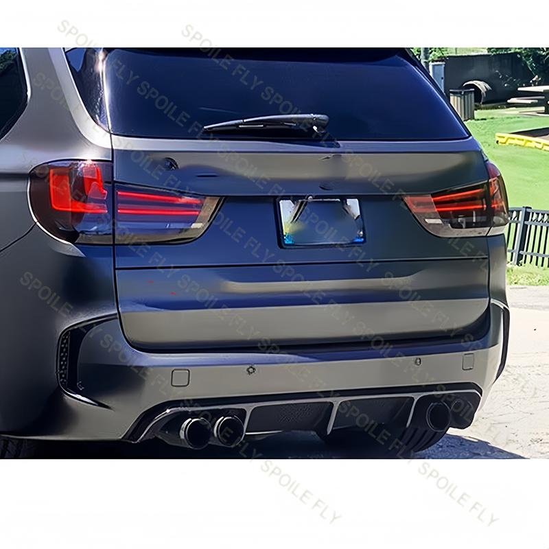 Для BMW X5M F85 2013-2019 Высококачественный АБС-пластик 9 шт. Комплект обвеса кузова автомобиля с передним сплиттером, задним бампером, задним спойлером, боковыми юбками, глянцевый черный