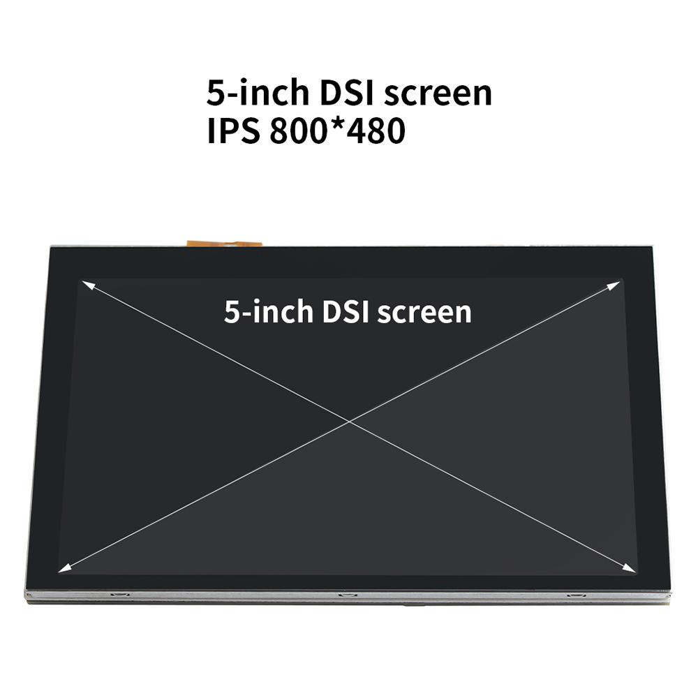 5-дюймовый сенсорный монитор, совместимый с платой Raspberry Pi, 800x480 DSI IPS LCD Display, 5 точек