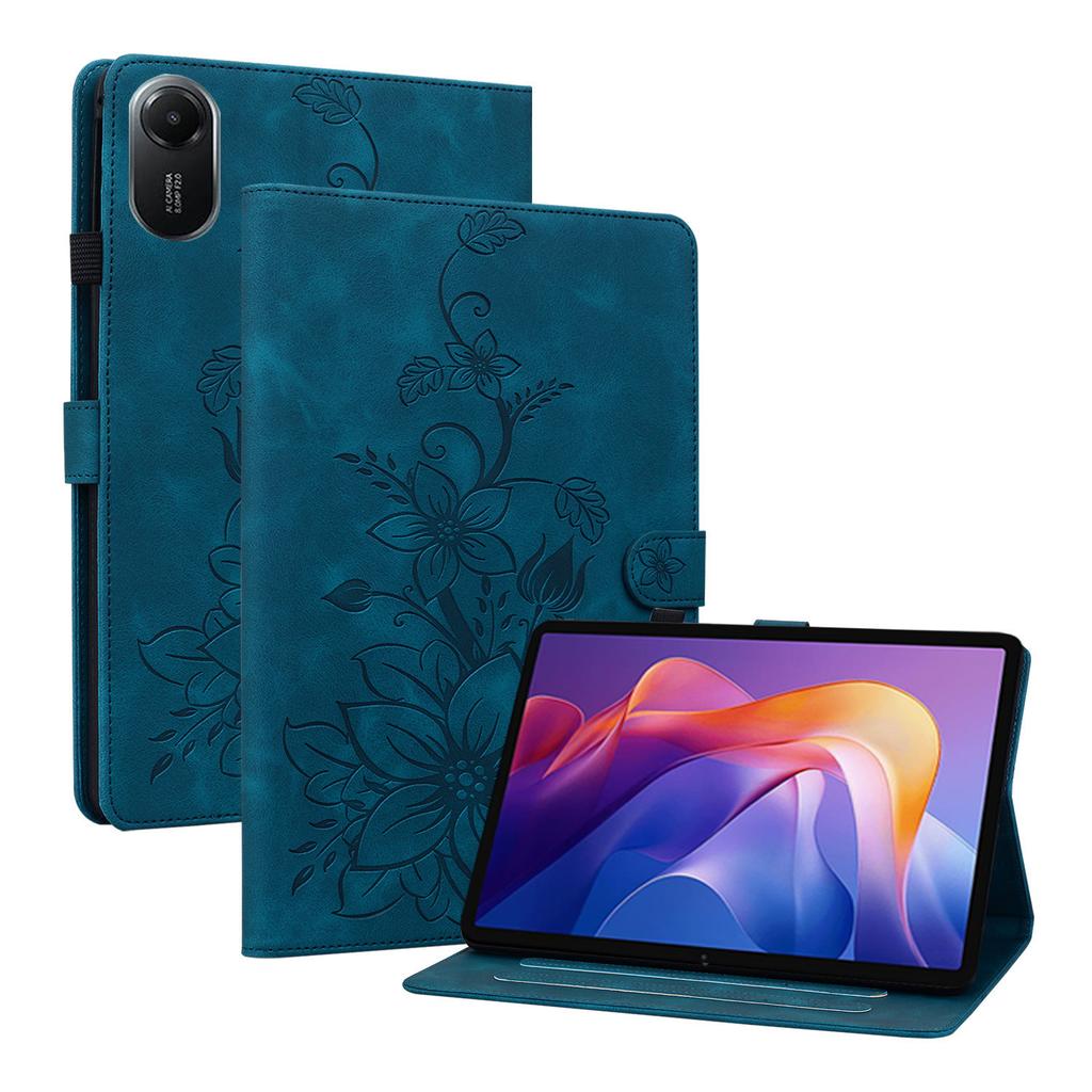 Emboss PU Leather Stand Case for Xiaomi Redmi Pad 2 2025 11.0 Inch Model 25040RP0AG 25040RP0AI with Card Slots Cover Shockproof