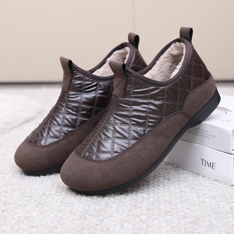 Women's Shoes Winter New Waterproof Anti Slip Snow Boots Plush Warm Casual Cotton Boots Fashion Comfort Outdoor Ankle Boots