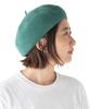 Nakota Pokopoko Летний Однотонный Свободный Лесной Зеленый Берет, Берет, Женский, Весна/Лето, Прохладный, Цвет, Повседневный, Натуральный, Простой, Размер,