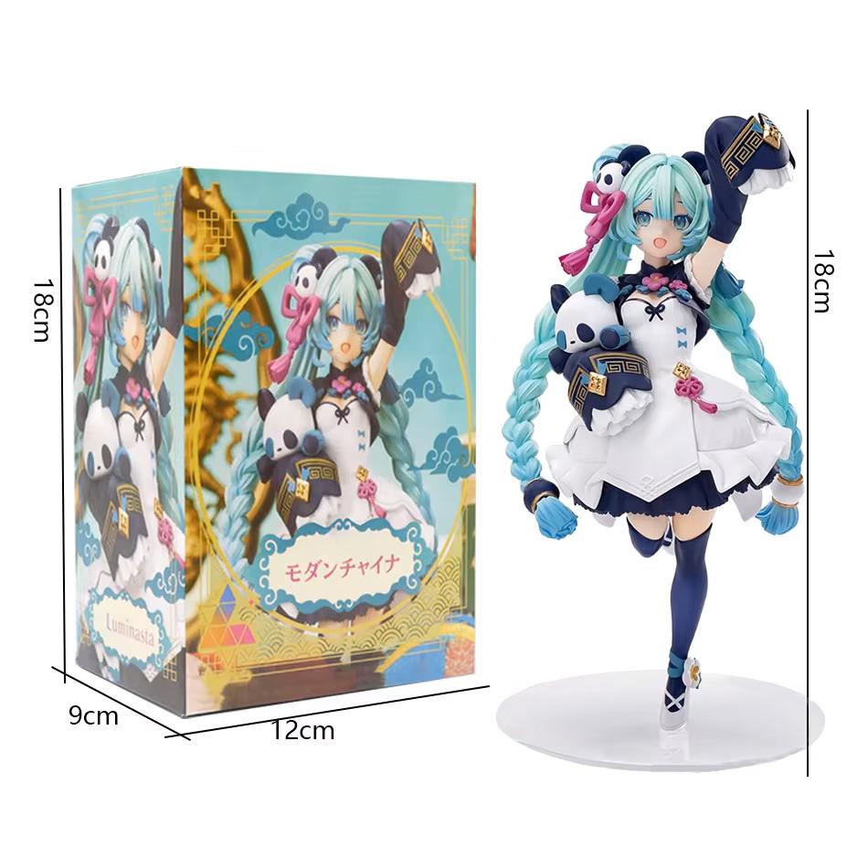 Hatsune Miku Figure National Style Fashion Panda MODERNCHINA Model Toys Gifts Collection Action Figure PVC