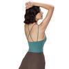 Women's Spring & Summer Sports Vest: Slimming Double Strap Yoga Bra & Nude Fitness Top