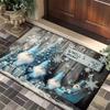 Christmas Decoration Carpet Living Room Porch Christmas Dwarves Welcome Rug Holiday Furniture Decoration Entrance Anti Slip Mat