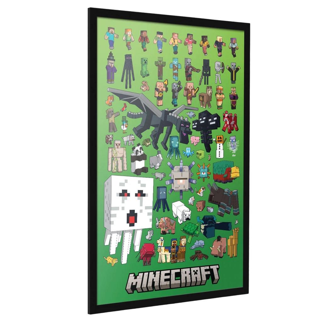 Minecraft Character Montage Poster