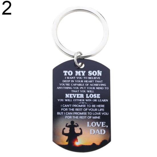 Моему сыну, я люблю тебя, письмо, военная собачья бирка, подвеска, ожерелье/брелок, подарок