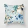 Oil Painting Floral Ginkgo Leaf Printed Cushion Cover Double Sided Art Pillow Case for Living Room Sofa Bedroom Decor Case