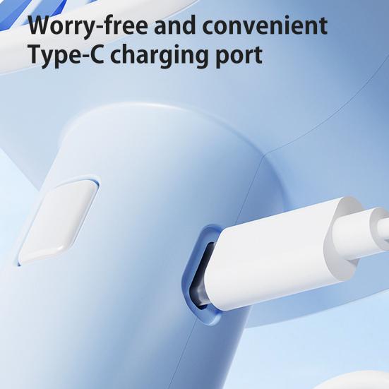 Портативный ручной вентилятор, небольшой охлаждающий вентилятор, 3 скорости, мощный поток воздуха, тихая работа, зарядка через USB, мини-вентилятор, охладитель воздуха