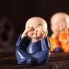 Creative 4 Little Monk Resin Ornaments, Desktop Decoration Crafts