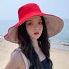 Anti-UV Bucket Hat Double-Sided Fisherman Cap Spring Summer Panama Hat  Women Men