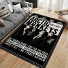 Arctic Monkeys Band Portrait Design Non-slip rug suitable for living room and bedroom sofas.