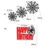 Spider Spider Web Cake Toppers Paper Happy Birthday Decoration  Home Decoration
