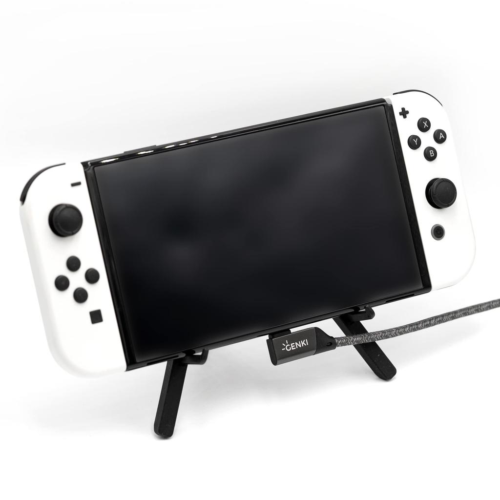 GENKI Nintendo Switch портативная металлическая подставка с регулировкой угла наклона/переносная подставка/2-ступенчатая