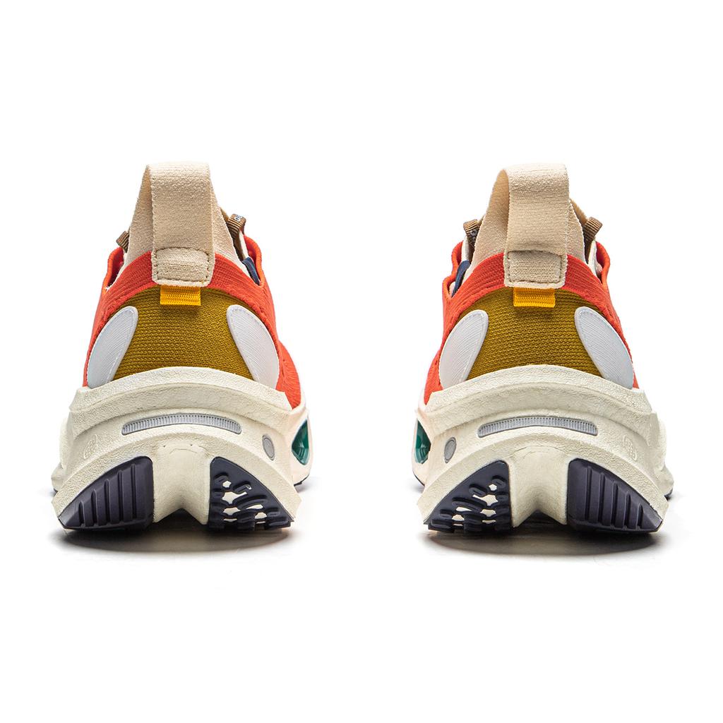 Кроссовки для бега Li Ning Trend Series Fly Electric CRC с амортизацией, износостойкие, низкие, повседневные, унисекс, оранжевые, белые AZGU043-4